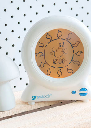 Gro clock displayed showing yellow daytime