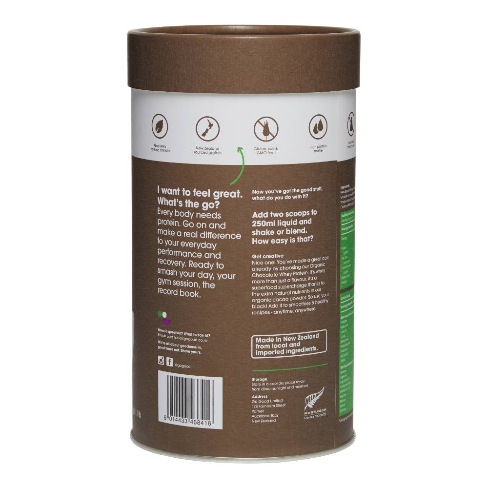 Whey Protein Powder + Organic Chocolate