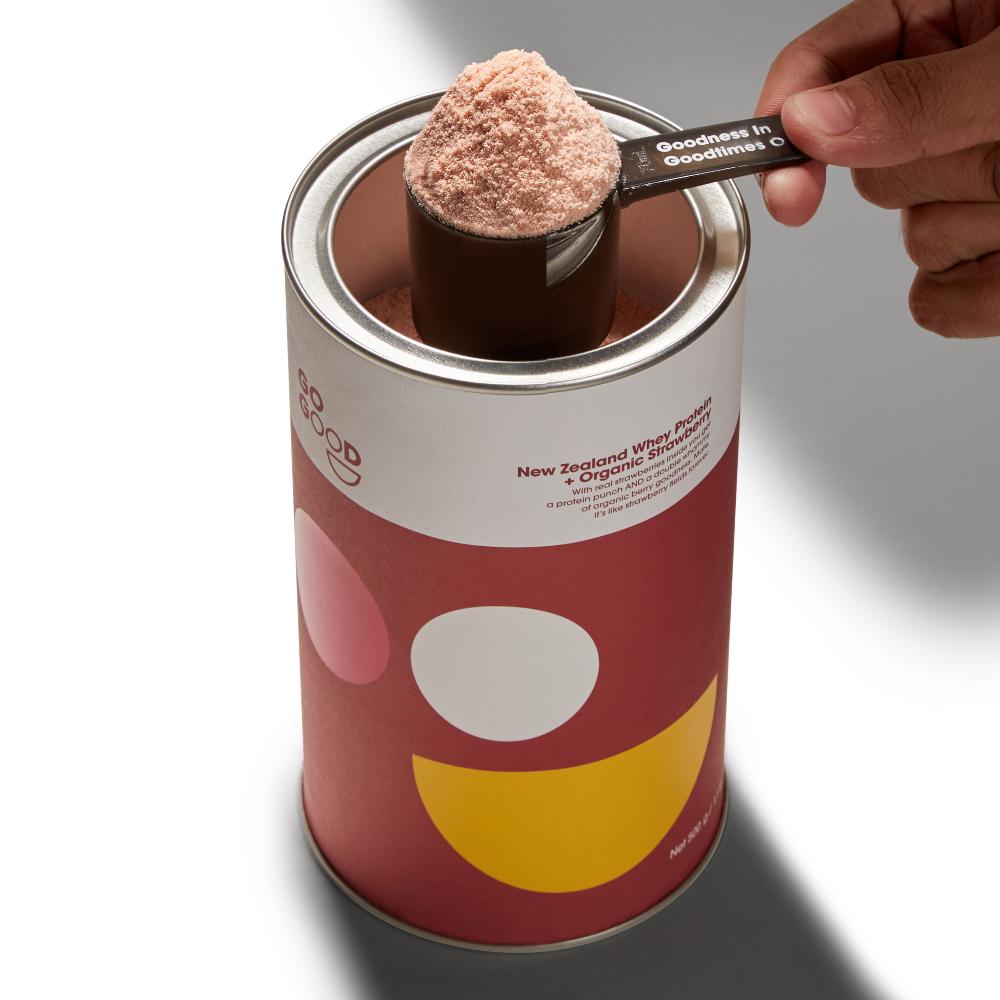 Whey Protein Powder + Organic Strawberry