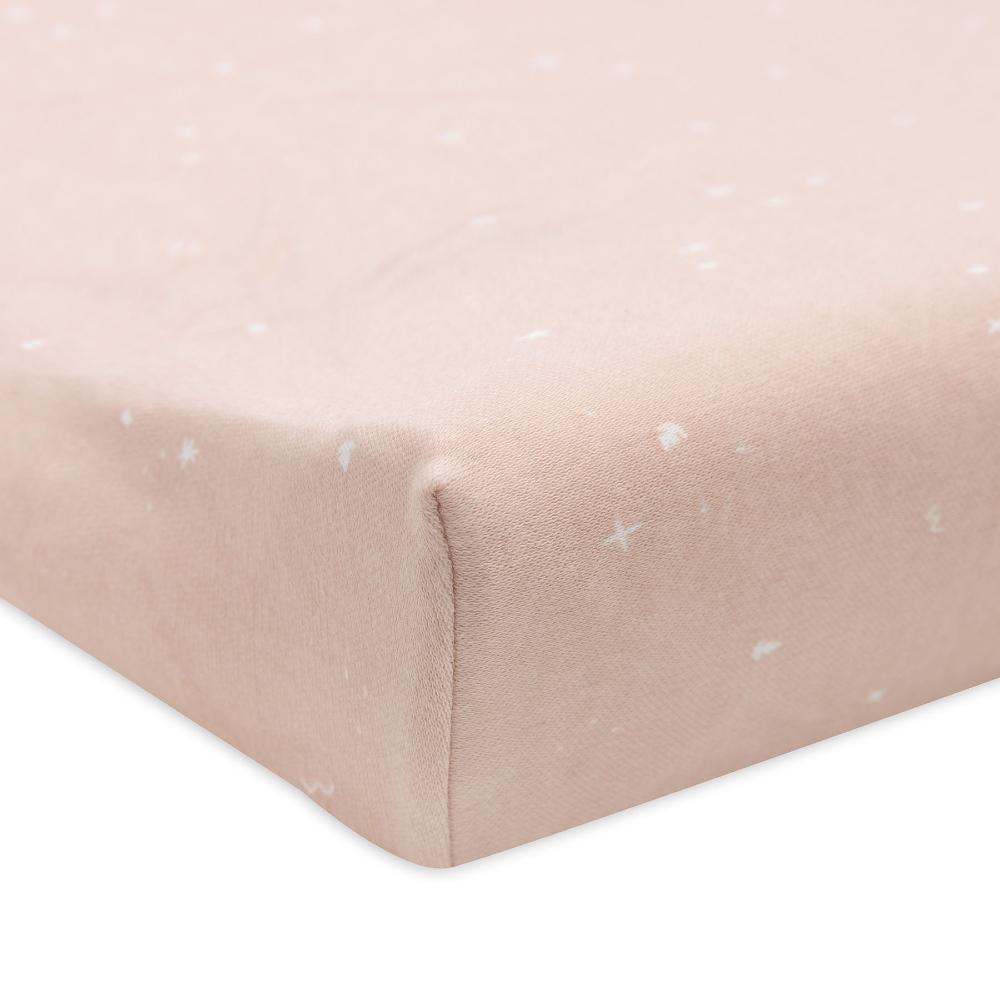 Jersey Change Mat Cover - Twinkling Wild Rose