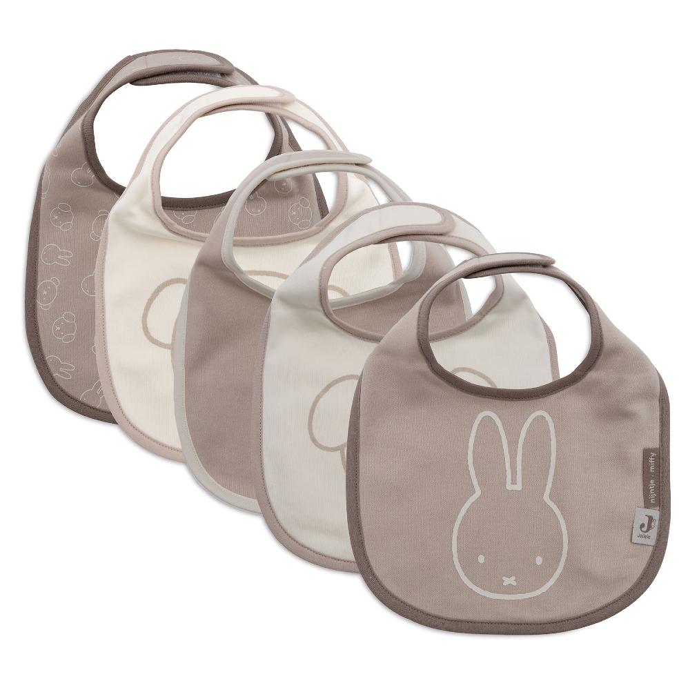 Jersey Waterproof Bib 5pk - Miffy & Friends