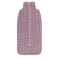 Blush Garden print baby sleeping bag on a white background