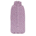 Purple Floral Print Merino Sleeping Bag on a white background