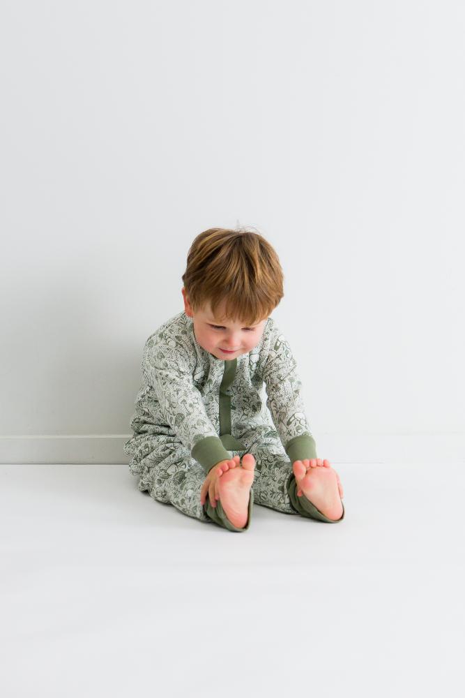 Premium Winter Sleeping Suit - Green Woodland