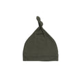 Cream Merino Knotted beanie on a white background