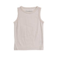 Cream Merino Baby Singlet on a white background