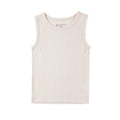 White Merino Singlet on a white background