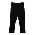 Adult Black merino lounge pants on a white background