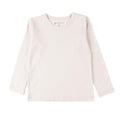 Cream Merino Long Sleeve Top on a white background