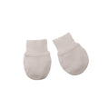 Cream Merino Mittens on a white background