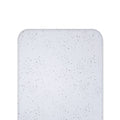 White with Grey Star fitted sheet on white background