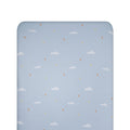 Blue Sky patterned fitted sheet on white background