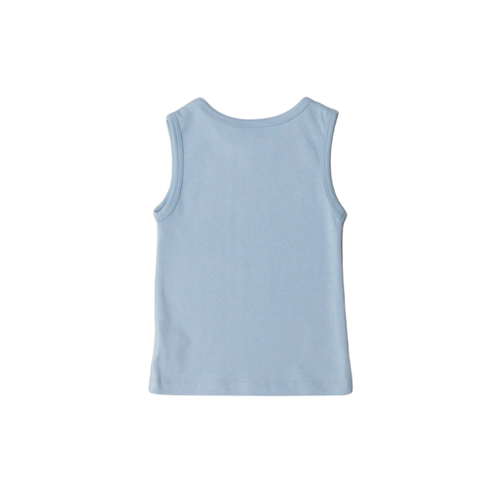Basics Cotton Singlet - Blue
