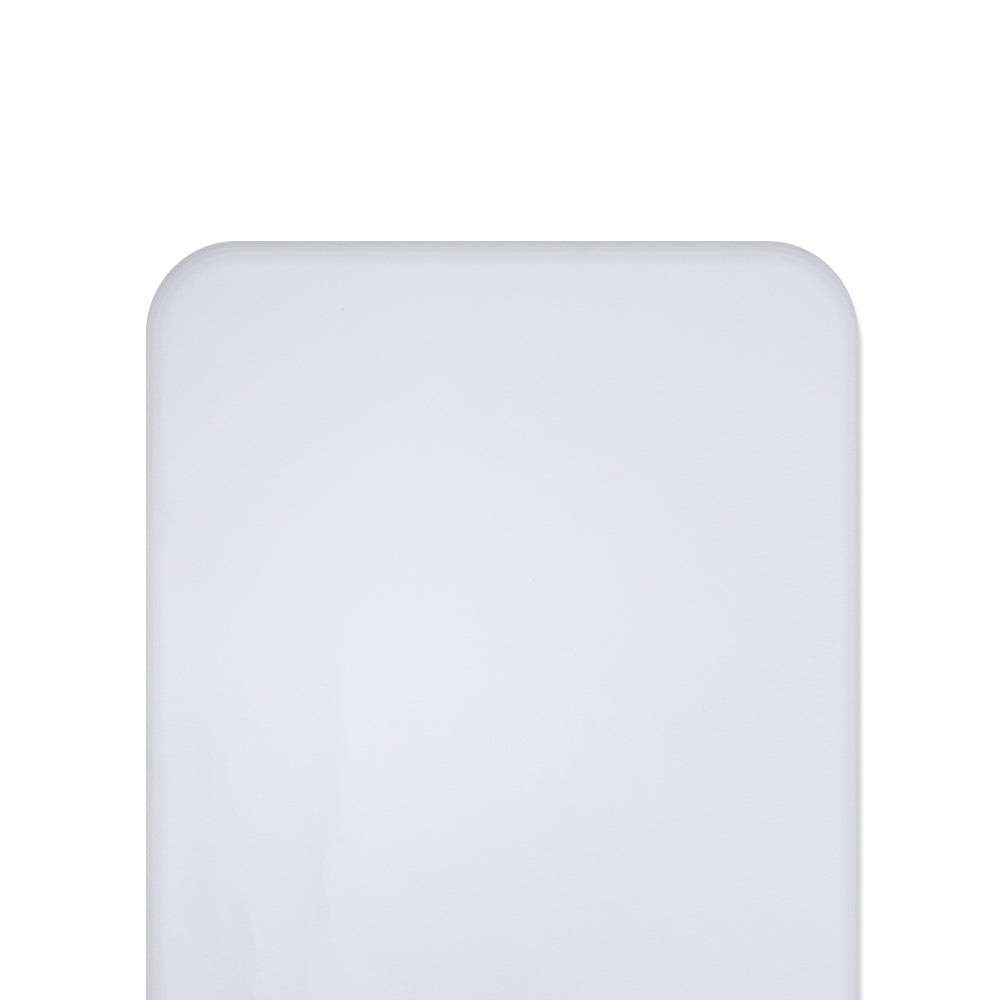 White fitted sheet on white background