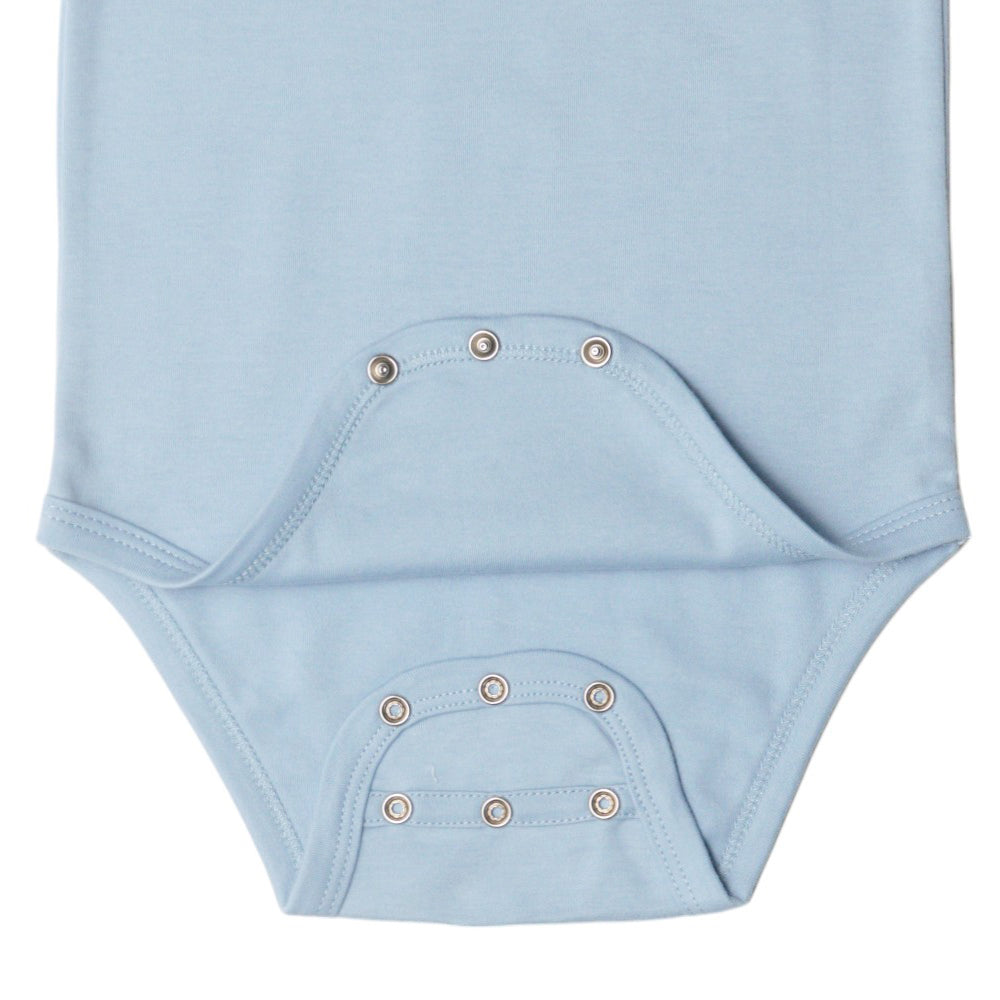 Basics Cotton Long Sleeve Bodysuit - Blue