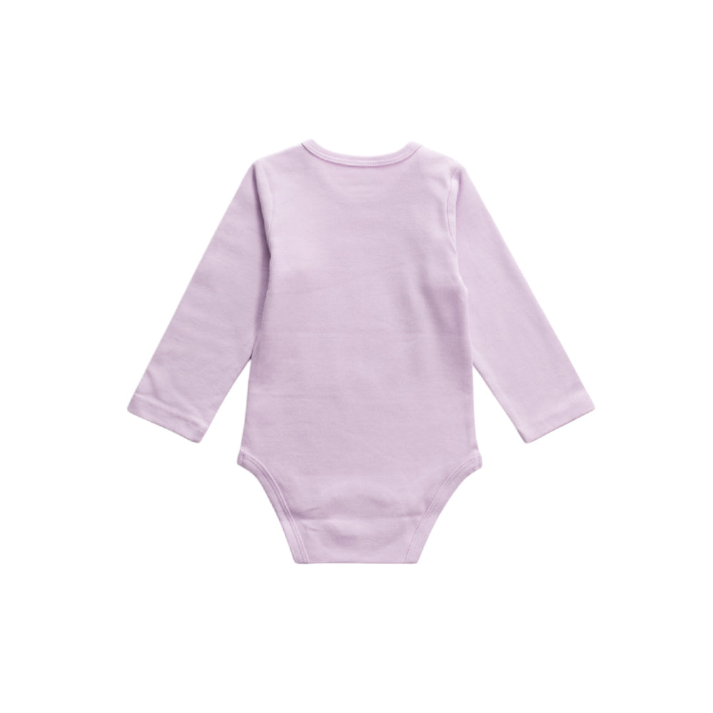 Basics Cotton Long Sleeve Bodysuit - Mauve