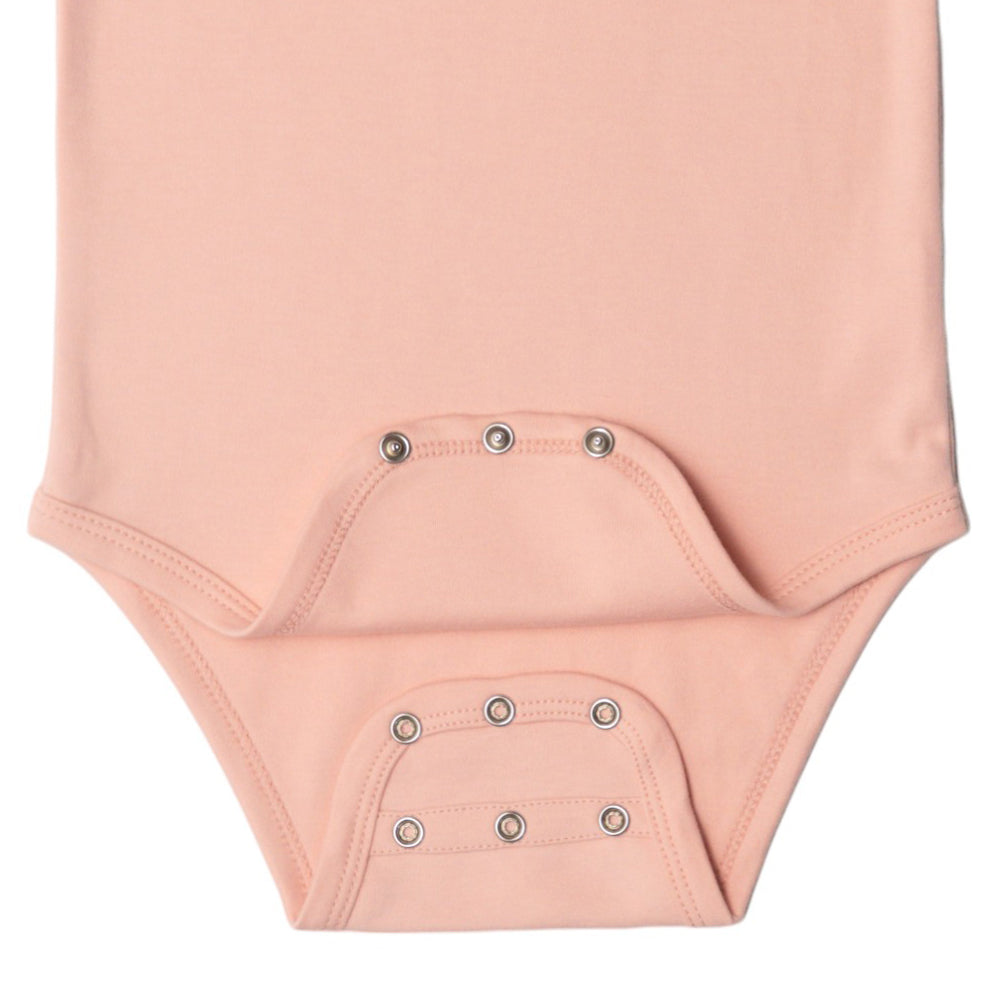 Basics Cotton Long Sleeve Bodysuit - Pink