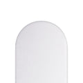 White fitted sheet on white background