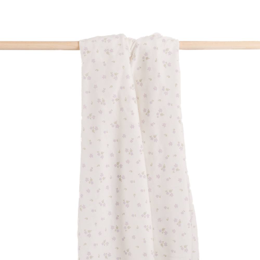 Basics Stretch Swaddle - Lilac Daisy