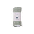 Green baby swaddle blanket  on a white background