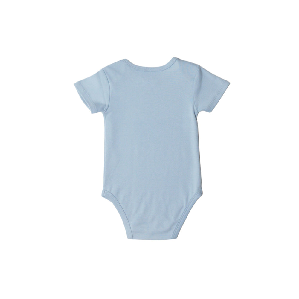 Basics Cotton Short Sleeve Bodysuit - Blue