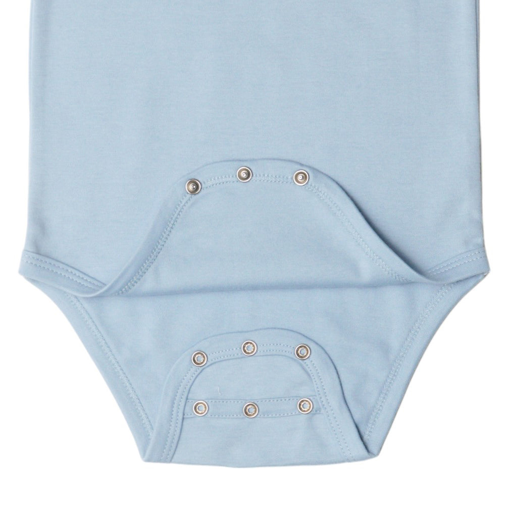 Basics Cotton Short Sleeve Bodysuit - Blue