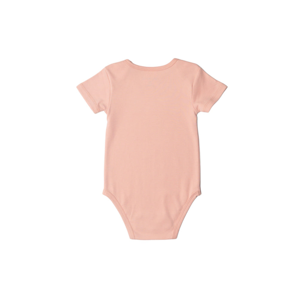 Basics Cotton Short Sleeve Bodysuit - Pink