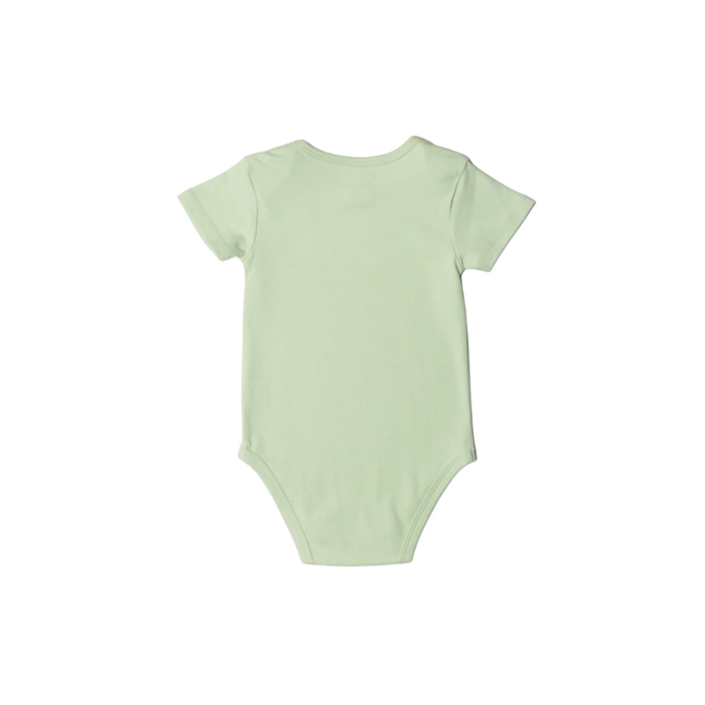 Basics Cotton Short Sleeve Bodysuit - Sage