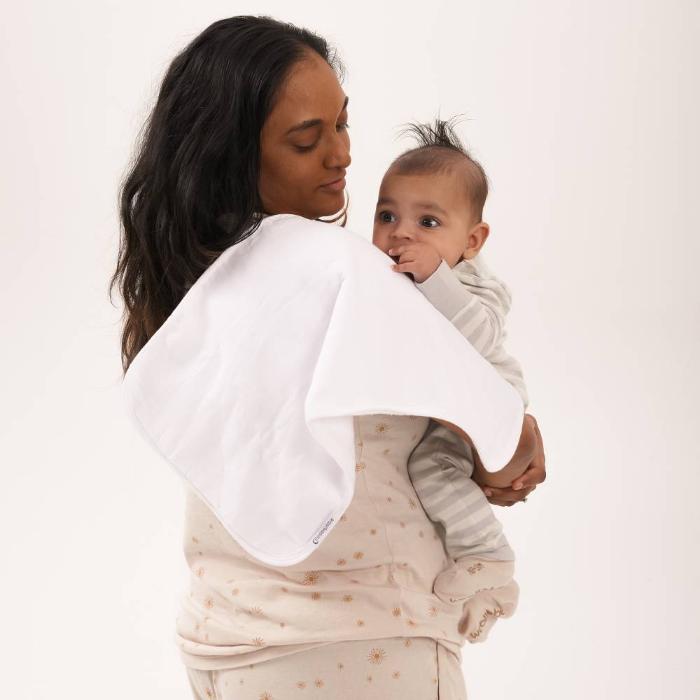 Muslin Burp Cloth 2pk - White