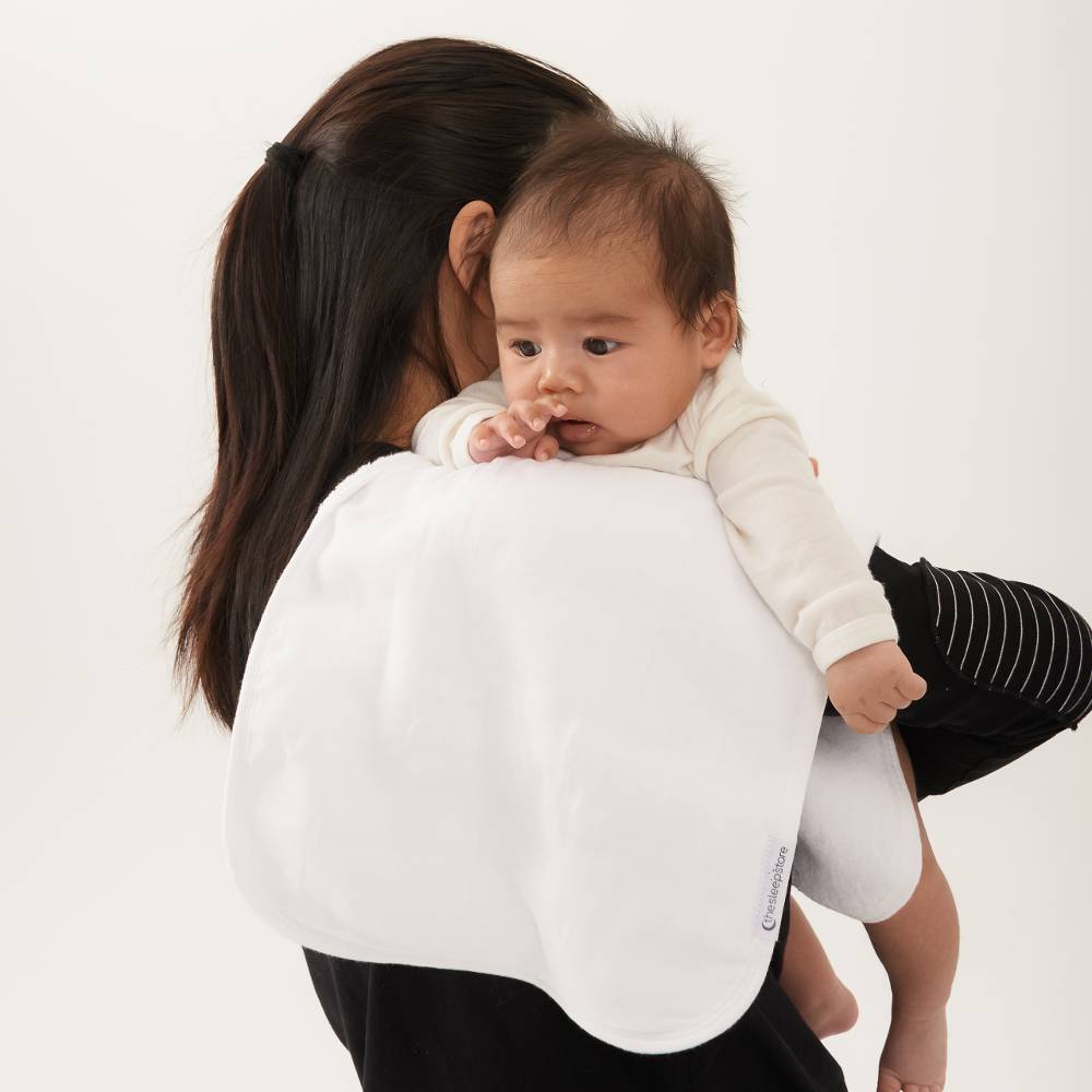 Muslin Burp Cloth 2pk - White