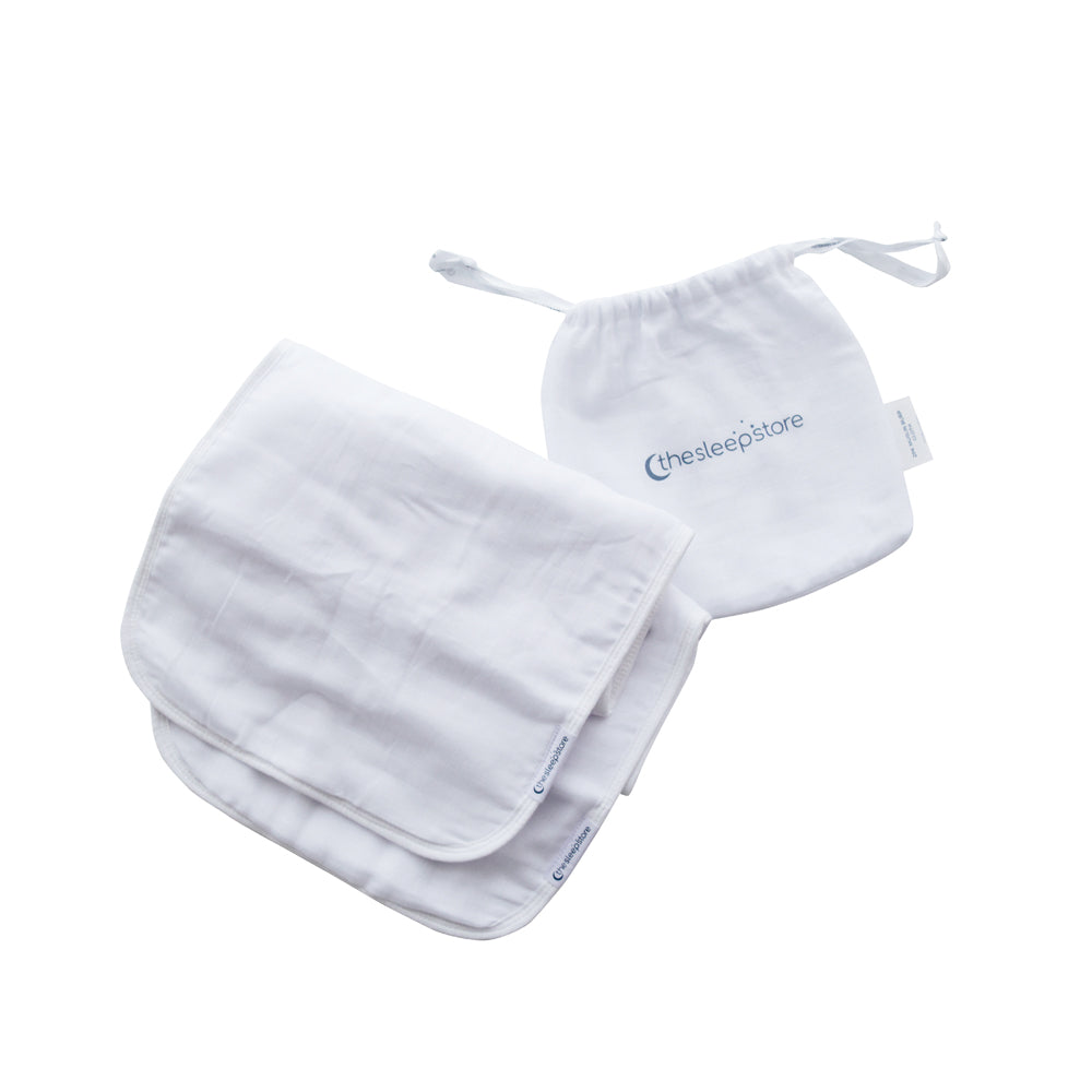 Muslin Burp Cloth 2pk - White