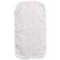 Burp Cloth with a bee pattern on a white background. 