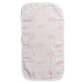 Burp Cloth with a floral pattern on a white background