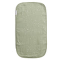Burp Cloth with a Sage Green with white star pattern on a white background