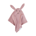Pink Silk Bunny Comforter on white background