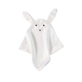 Silk bunny comforter on a white background