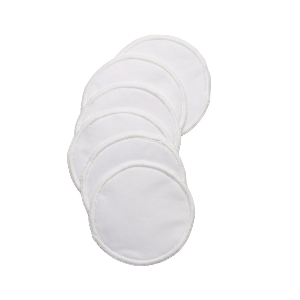 Reusable Breast Pads - White - 3 pairs