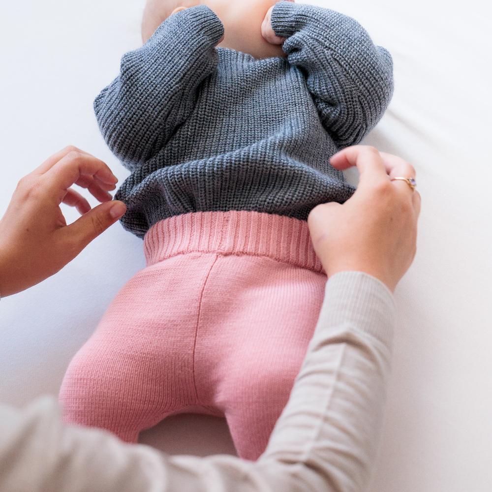 Merino Knit Bubblesuit - Grey Marl