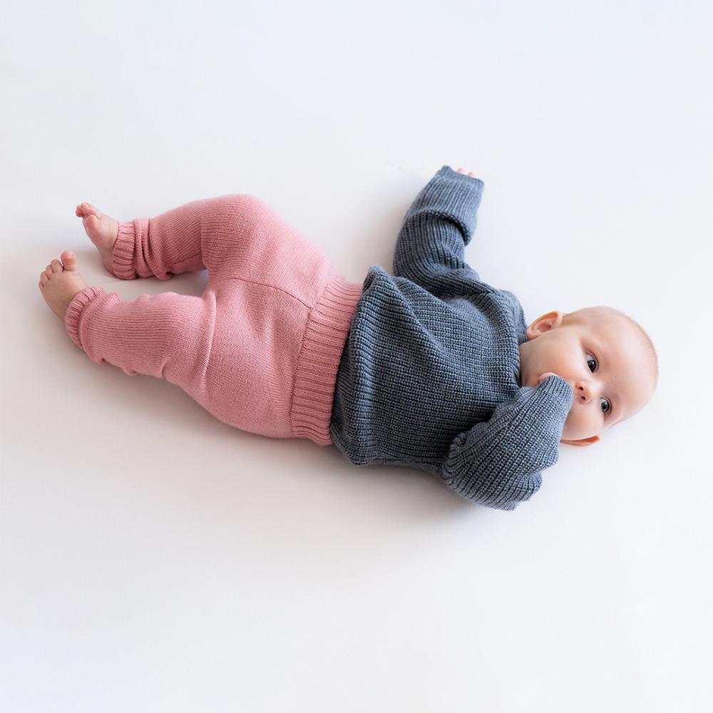 Merino Knit Bubblesuit - Grey Marl
