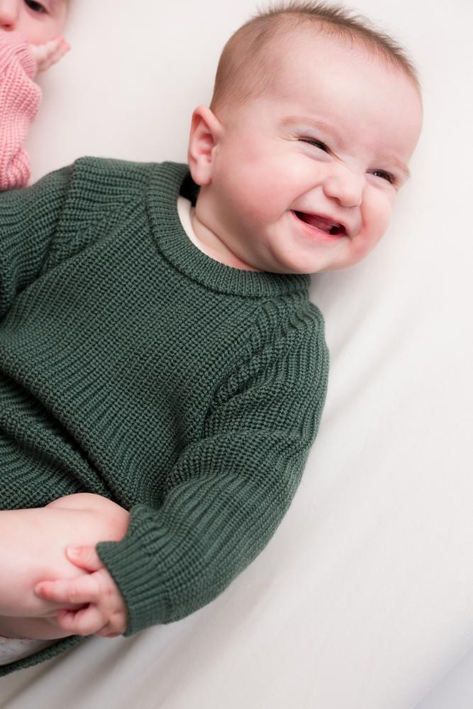 Merino Knit Bubblesuit - Dark Green