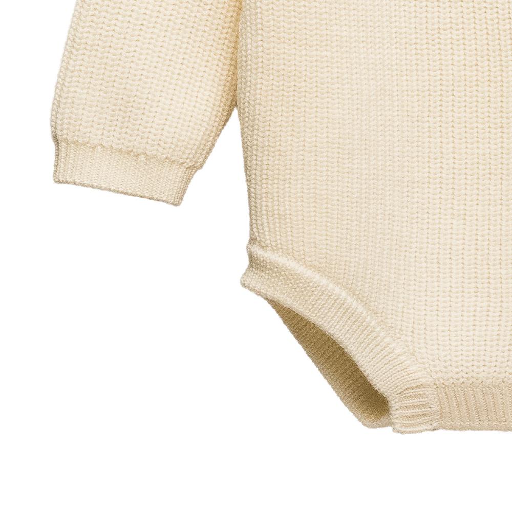 Merino Knit Bubblesuit - Natural