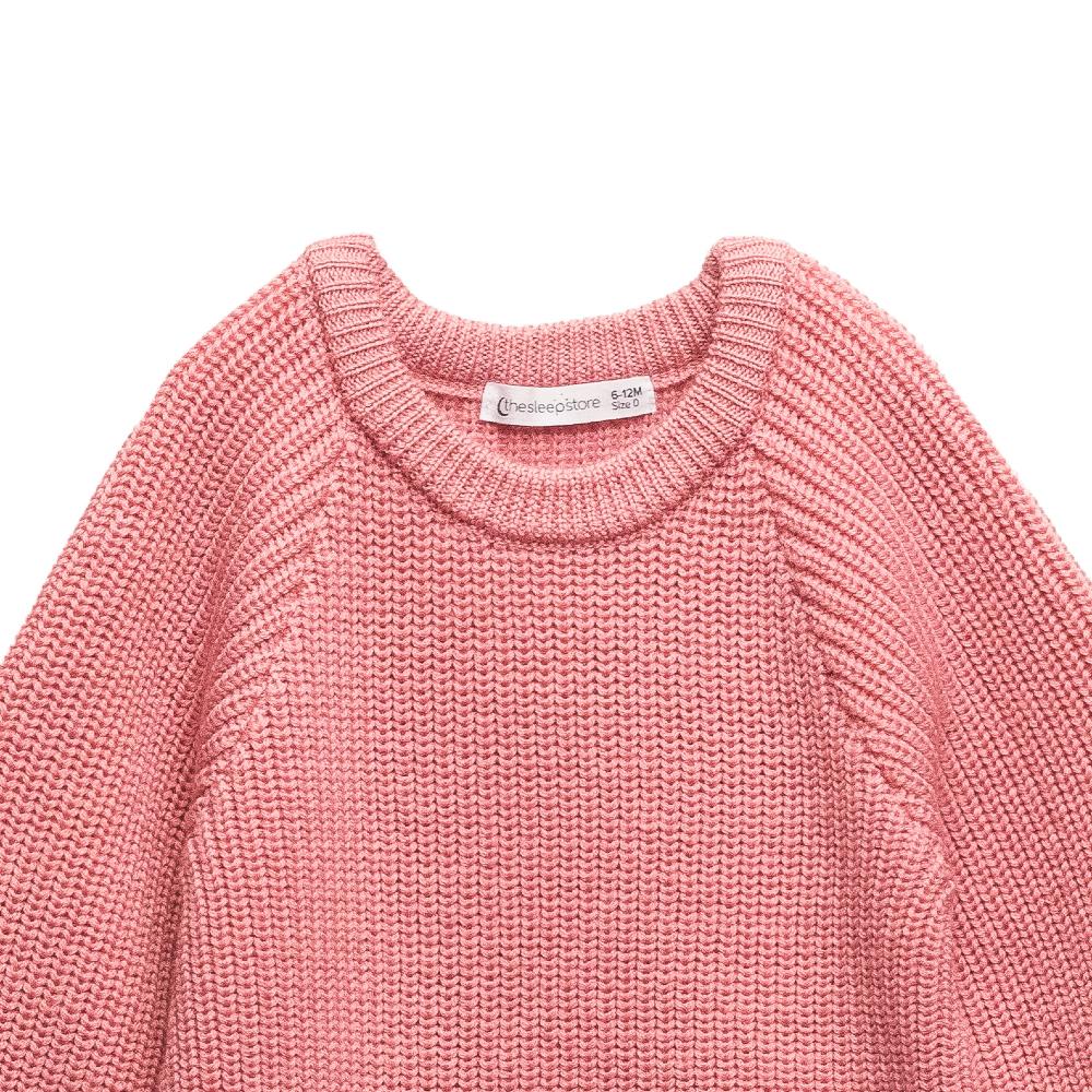 Merino Knit Bubblesuit - Pink