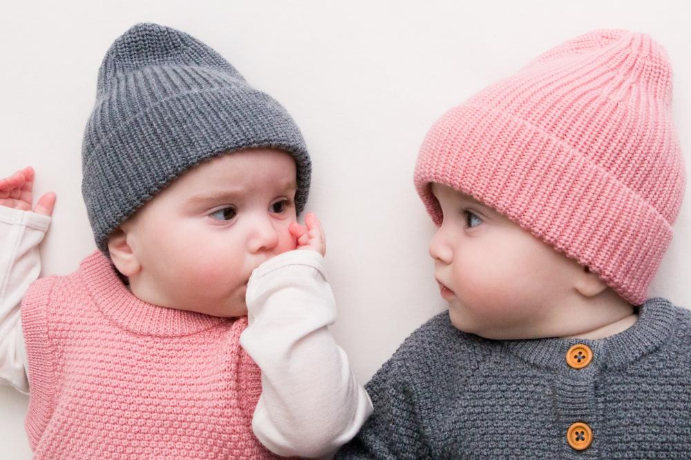 Merino Knit - Beanie - Pink