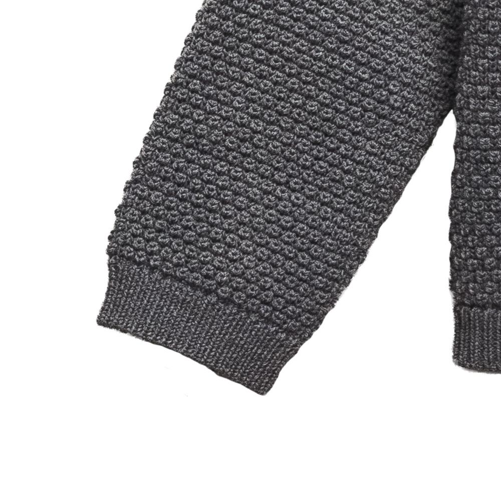 Merino Knit Cardigan - Grey Marl