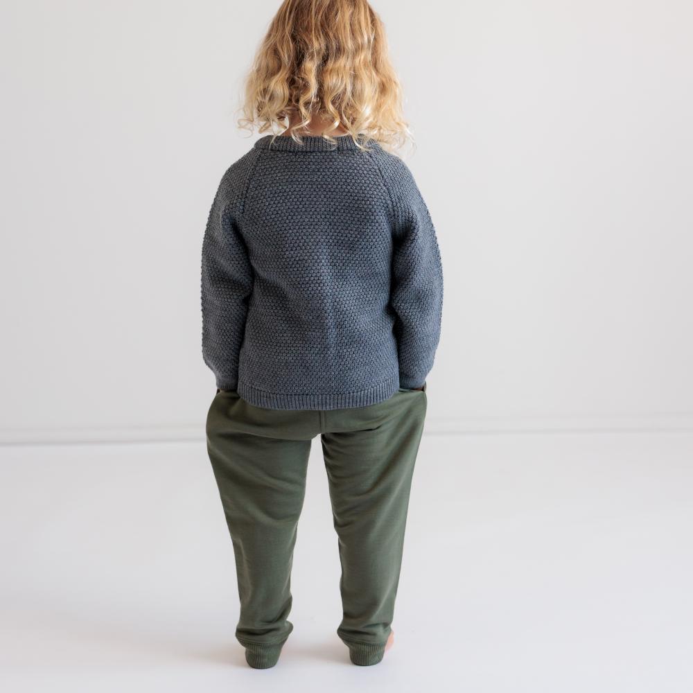 Merino Knit Cardigan - Grey Marl