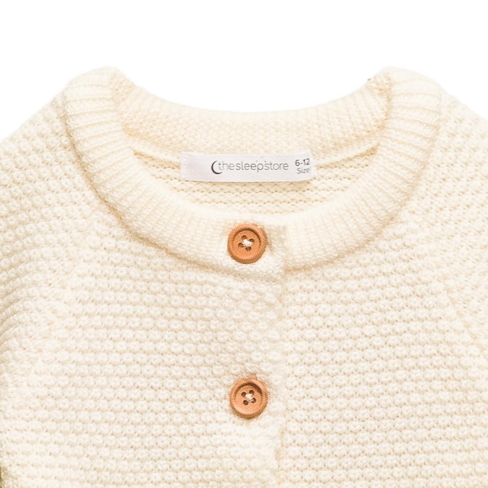 Merino Knit Cardigan - Natural