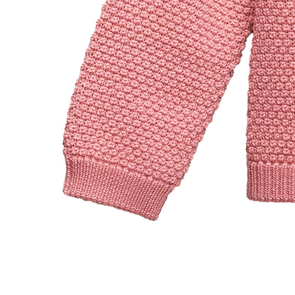 Merino Knit Cardigan - Pink