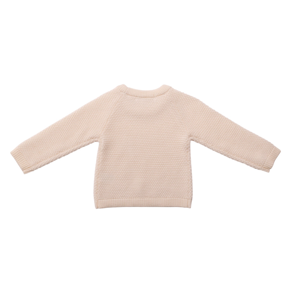 Merino Knit Crew Jumper - Natural