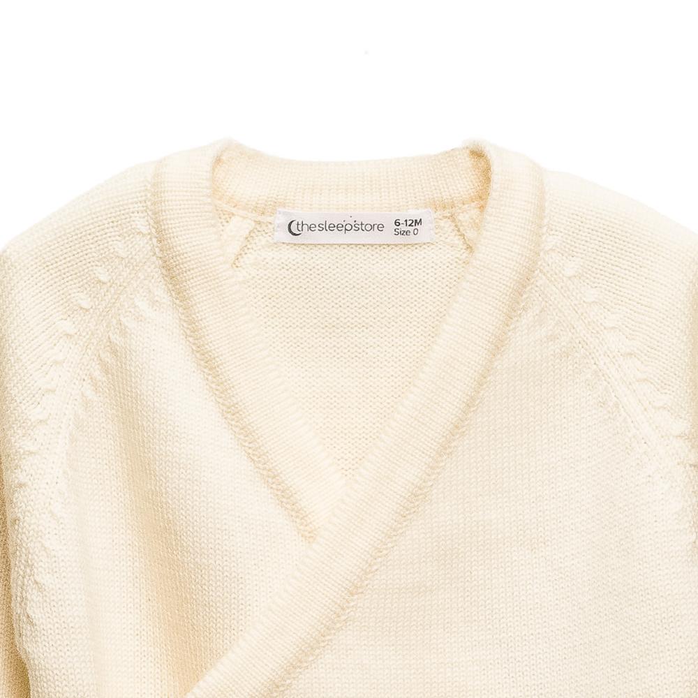 Merino Knit Kimono Cardigan - Natural