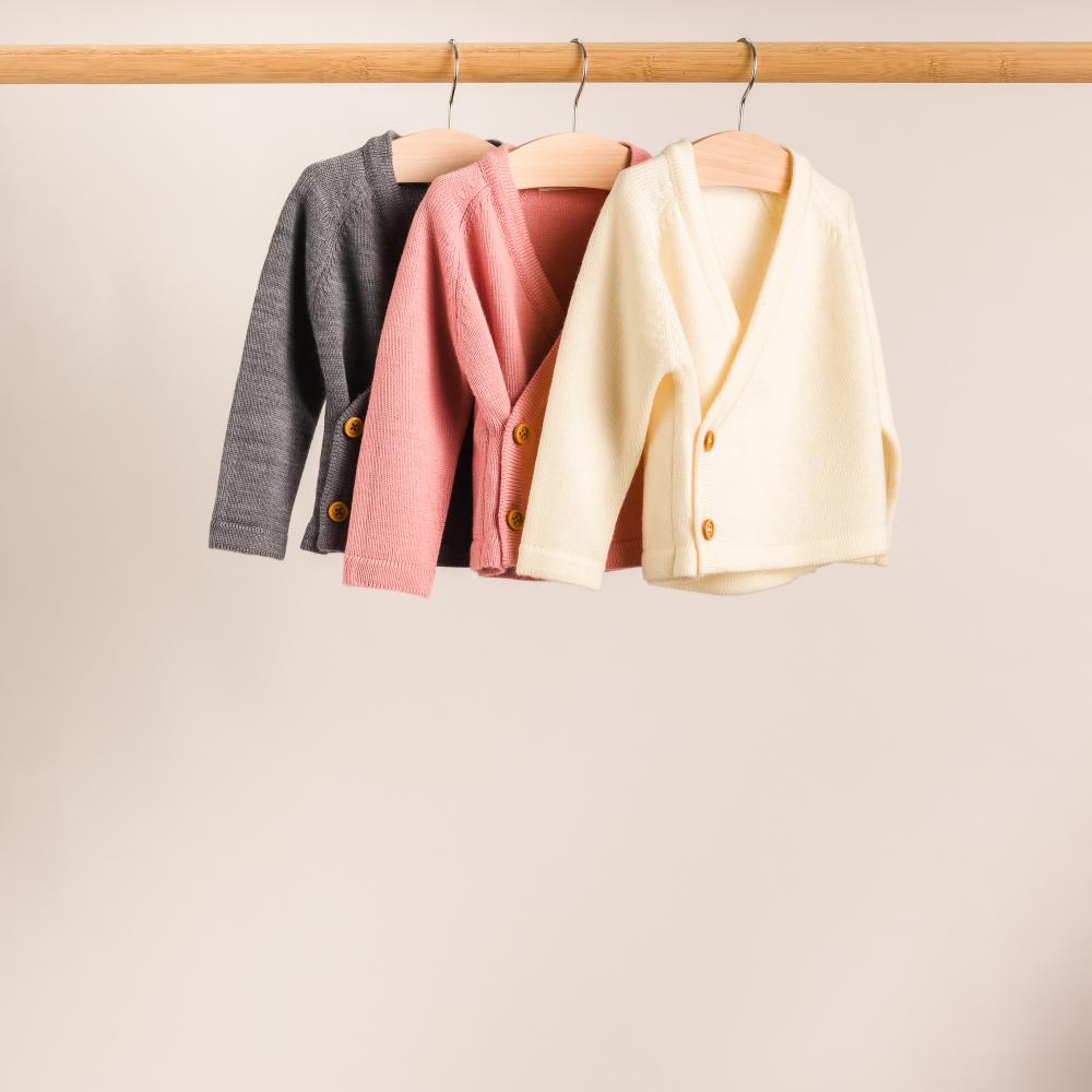 Merino Knit Kimono Cardigan - Natural